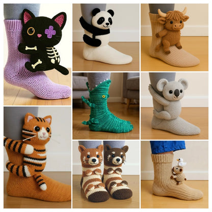 🔥2025 3D Knit Animal Socks🔥