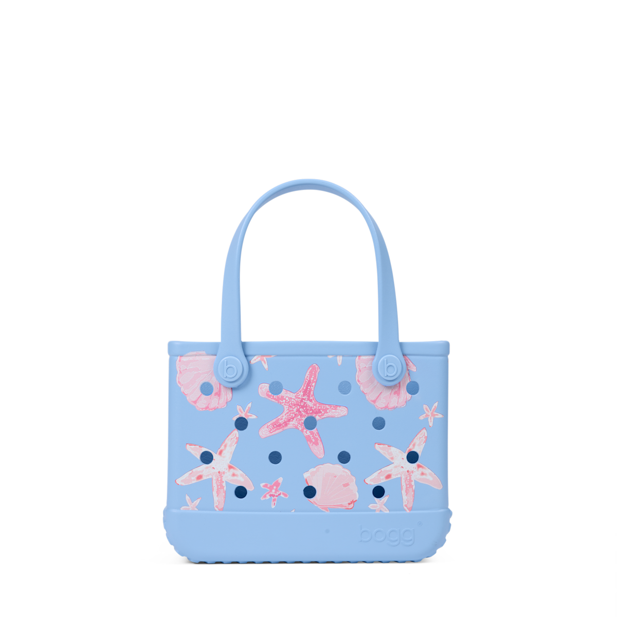 Bitty Bogg Bag - Carolina Blue Shells and Starfish