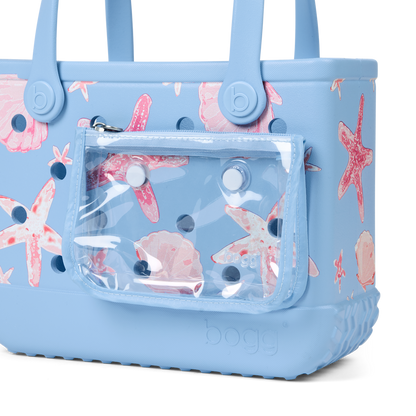 Bitty Bogg Bag - Carolina Blue Shells and Starfish