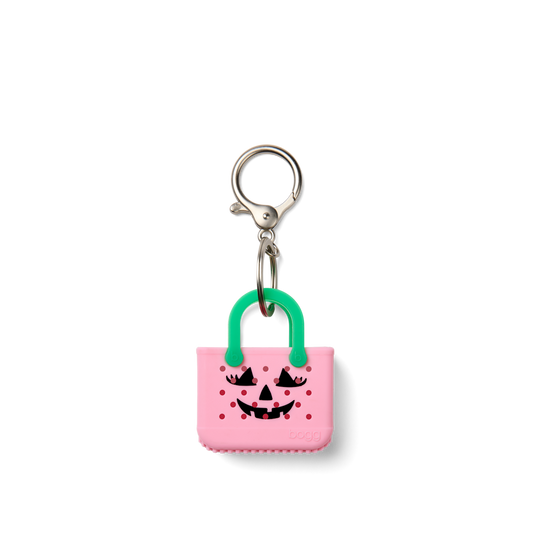 Tiny Tote Keychain - Pink Bogg O' Lantern