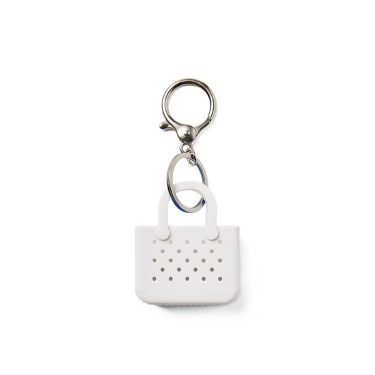 Tiny Tote Keychain - For Shore White
