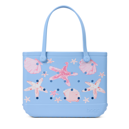Original Bogg Bag - Carolina Blue Shells and Starfish