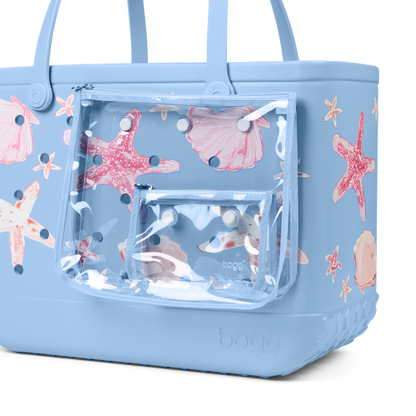 Original Bogg Bag - Carolina Blue Shells and Starfish